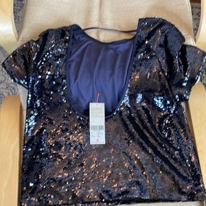 Sequin oversized t shirt